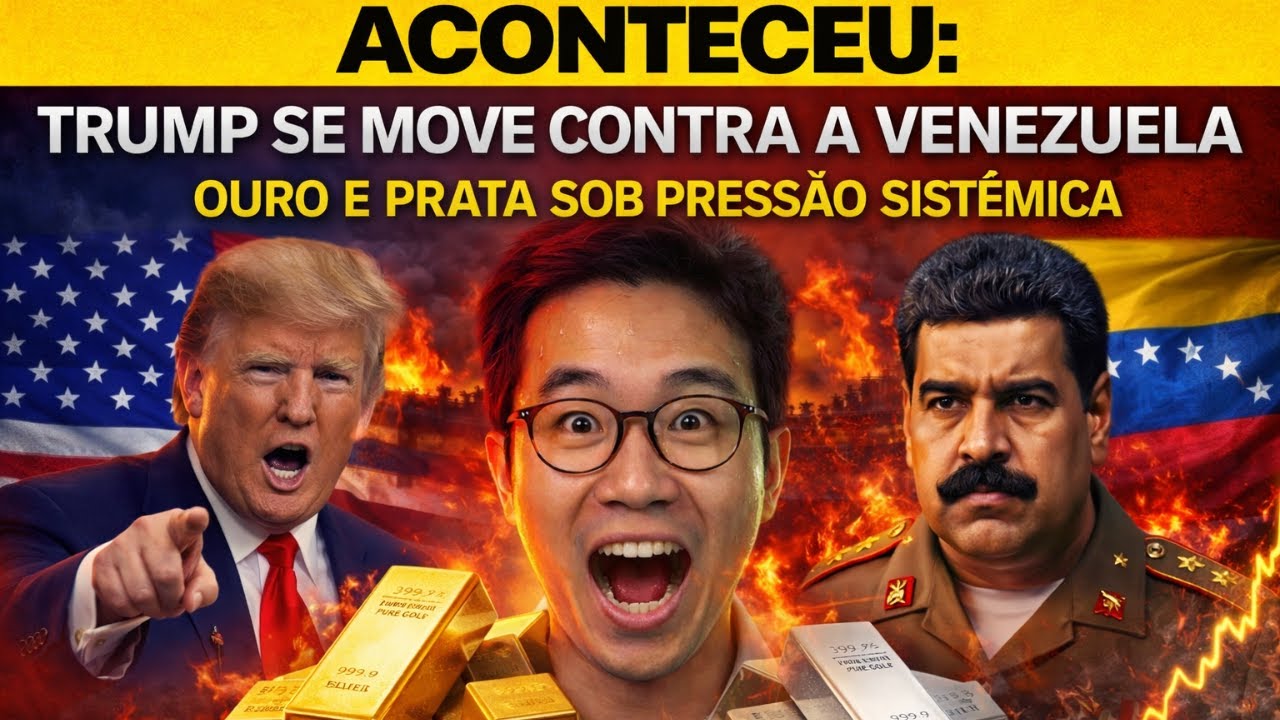 URGENTE: Trump Aumenta a Pressão Contra a Venezuela e Ouro & Prata Entram em ZONA DE RISCO