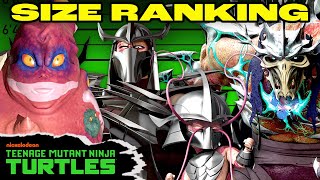 Every Villain in TMNT Ranked By SIZE 📏 | Teenage Mutant Ninja Turtles