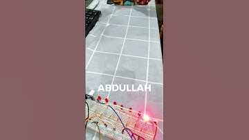 Distance Controlled LED Lights Using Ultrasonic Sensor and Arduino #arduino #shorts