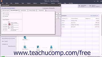 Sage 50 2018 Tutorial Setting Customer Defaults Sage Training