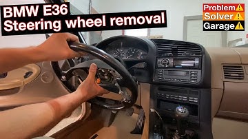 BMW E36 steering wheel removal