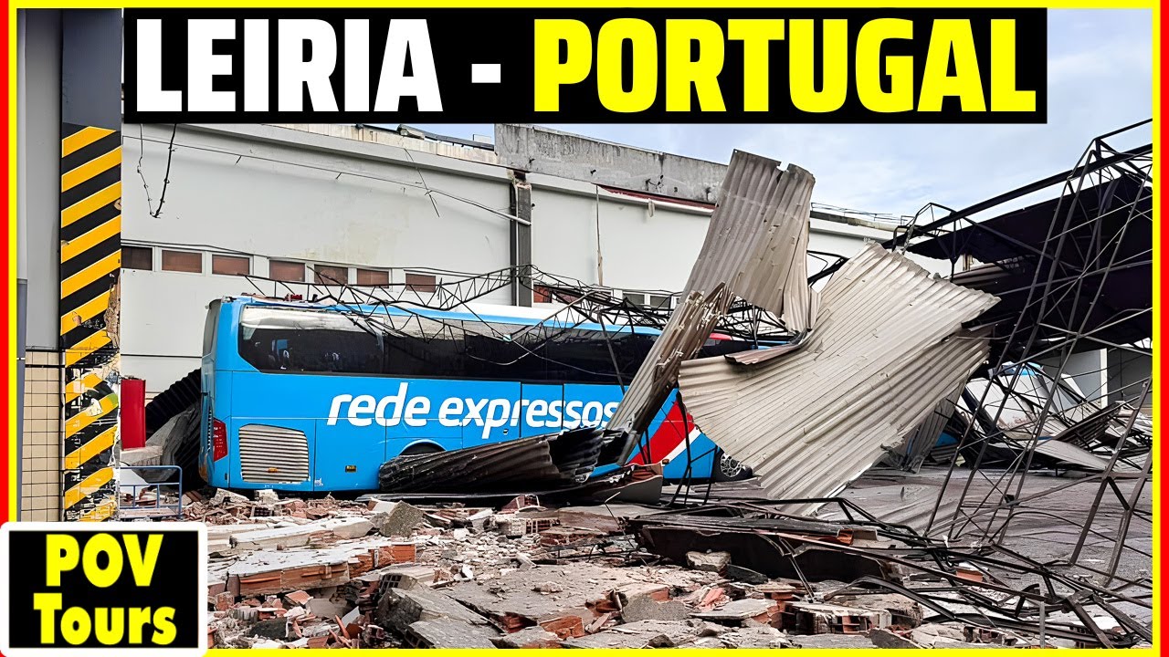 🔴Шторм Кристин обрушился на центральную Португалию | Лейрия