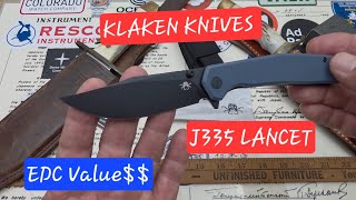 KLAKEN KNIVES-J335 Lancet unboxing and overview #knifereview #knifecommunity #knivesout