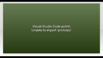 Visual Studio Code pylint: Unable to import 