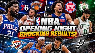 NBA Opening Night Was INSANE! | Shocking Results & Comebacks