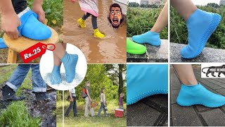 Rain & Dust Shoe Cover Waterproof Reusable For Rainy & Travel Season | Bike, office time shoe cover