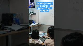 Summer English Smart Program's Level -2 Student, Ms. Kelly introducing herself on her 1st day .