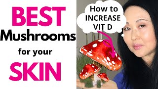 Best Mushrooms for your SKIN  How to Increase Vitamin D in your Mushrooms