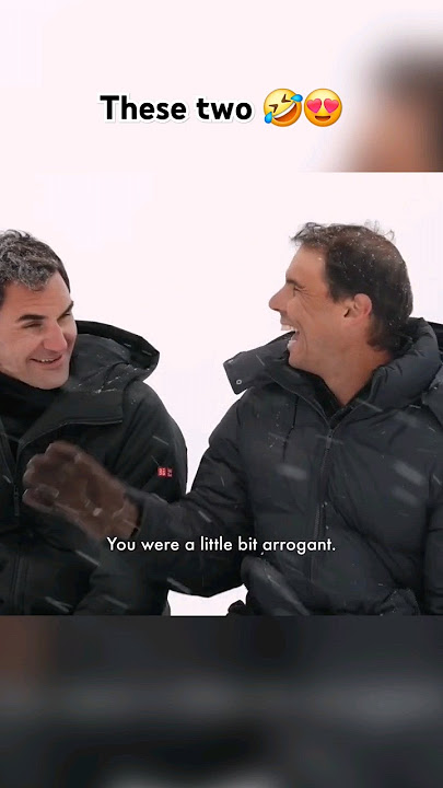 Roger Federer and Rafa Nadal funny moments during the new @louisvuitton Core Values campaign
