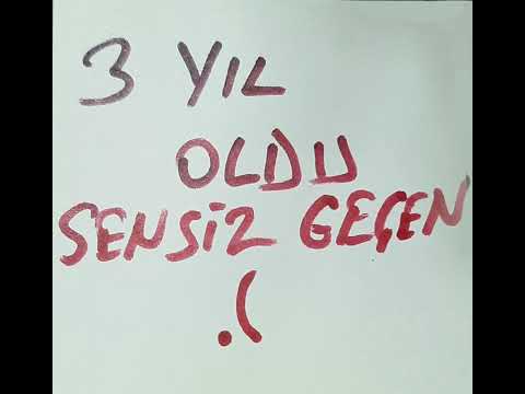 3 yıl oldu sensiz geçen... Madem bu senin eserin, o halde YILDÖNÜMÜN KUTLU OLSUN.