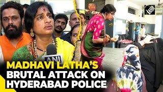 “Getting medal like FIR for telling truth…”: Madhavi Latha takes a jibe at Hyderabad police