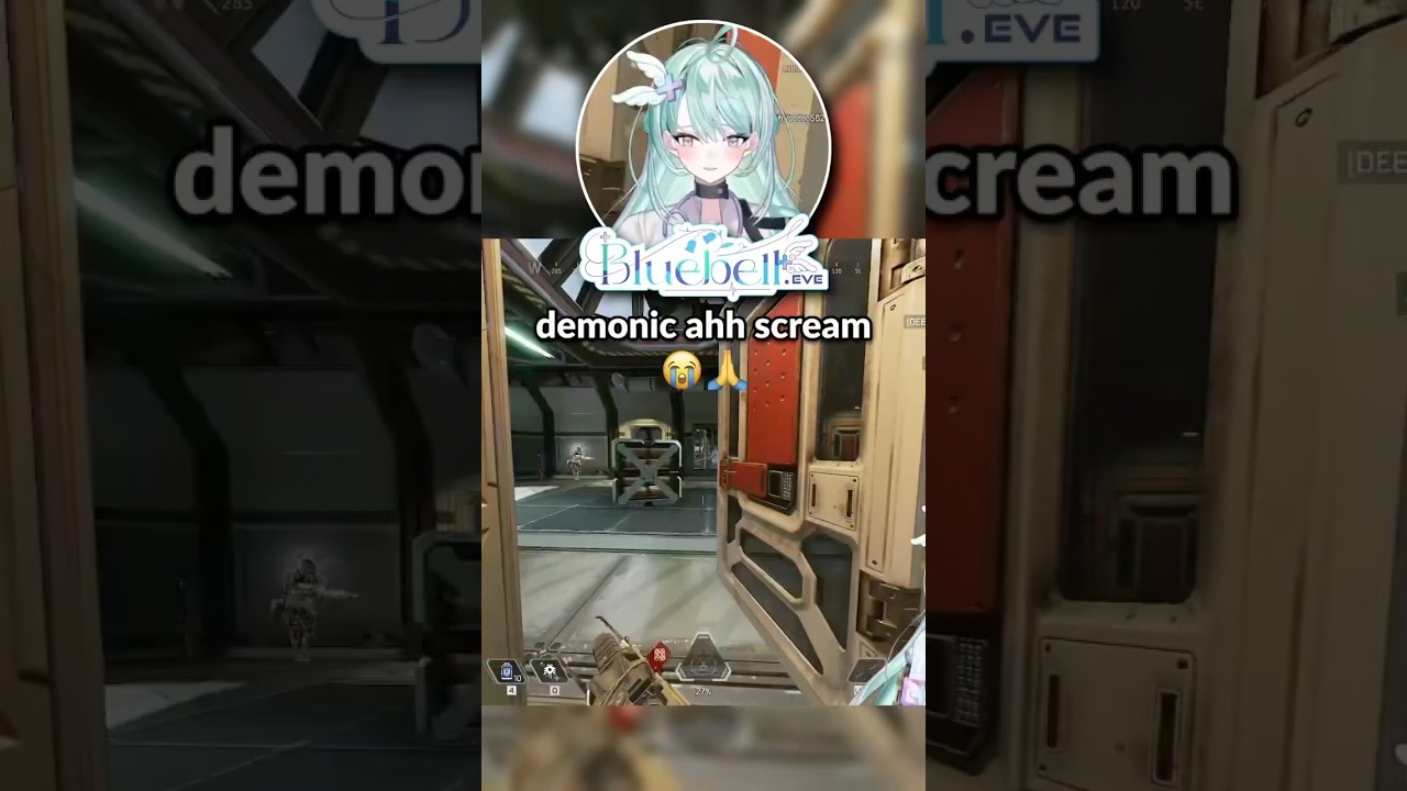 demonic ahh scream 😭👹 #apex #apexlegends #apexlegendsclips #vtuber #bluebell_eve #eveexe