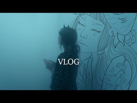 VLOG // What I did in June / visiting fog exhibition, food & doing prints