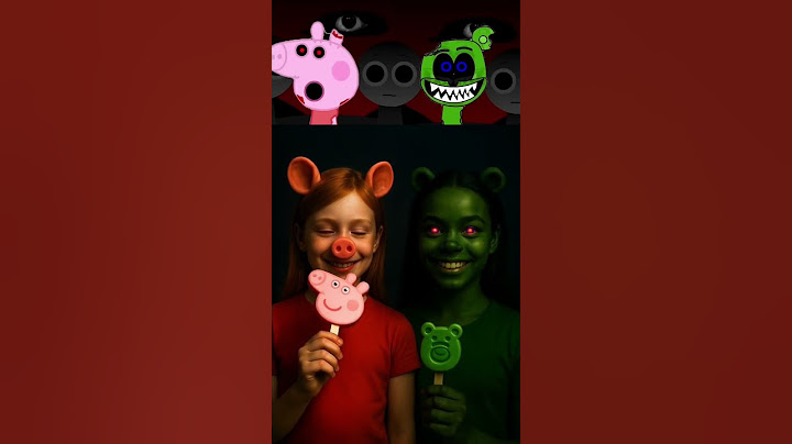 Sprunki Incredibox OC Peppa Pig X Gummy Bear As Real Humans In Horror Phase #sprunki #incredibox