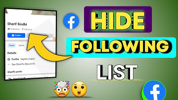 How to Hide Following List on Facebook.how to Remove following list on Facebook.Fb following Hide