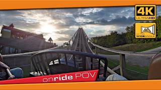 4K Roller Coaster POV ROBIN HOOD onride ultrawide angle 😮 Walibi Holland #throwbackthursday
