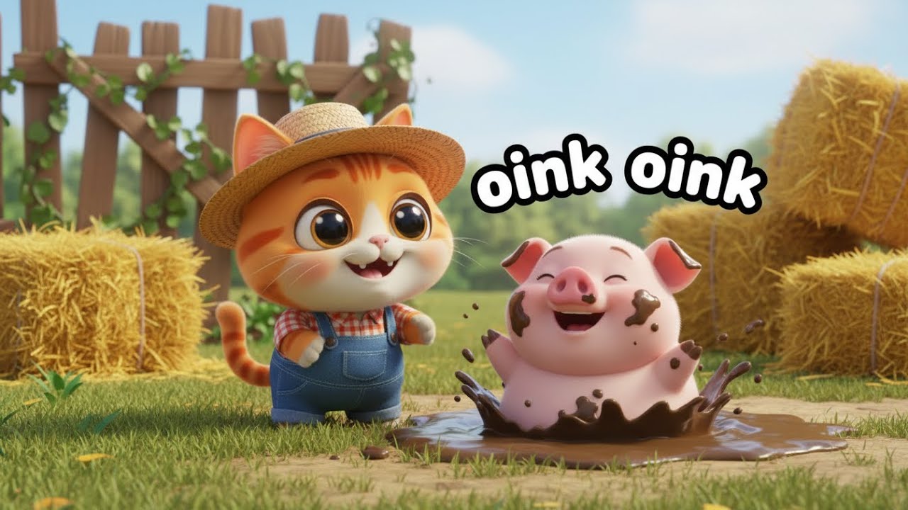 Baby Kitty’s Farm Song for Kids | Animal Song for Kids, Popular Nursery Rhyme, Baby Songs & Kids