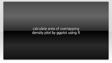 calculate area of overlapping density plot by ggplot using R
