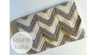 CROCHET TUTORIAL - CHEVRON CLUTCH