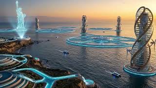 America in 2226 | Ultra Futuristic AI City of the Future (8K Cinematic)