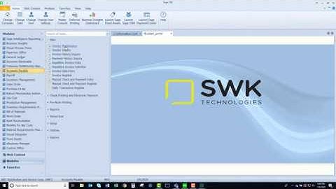 Sage 100 - AP Vendor Maintenance