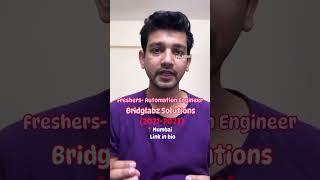 Freshers | Automation Engineer required | Job Openings | Testing Jobs |