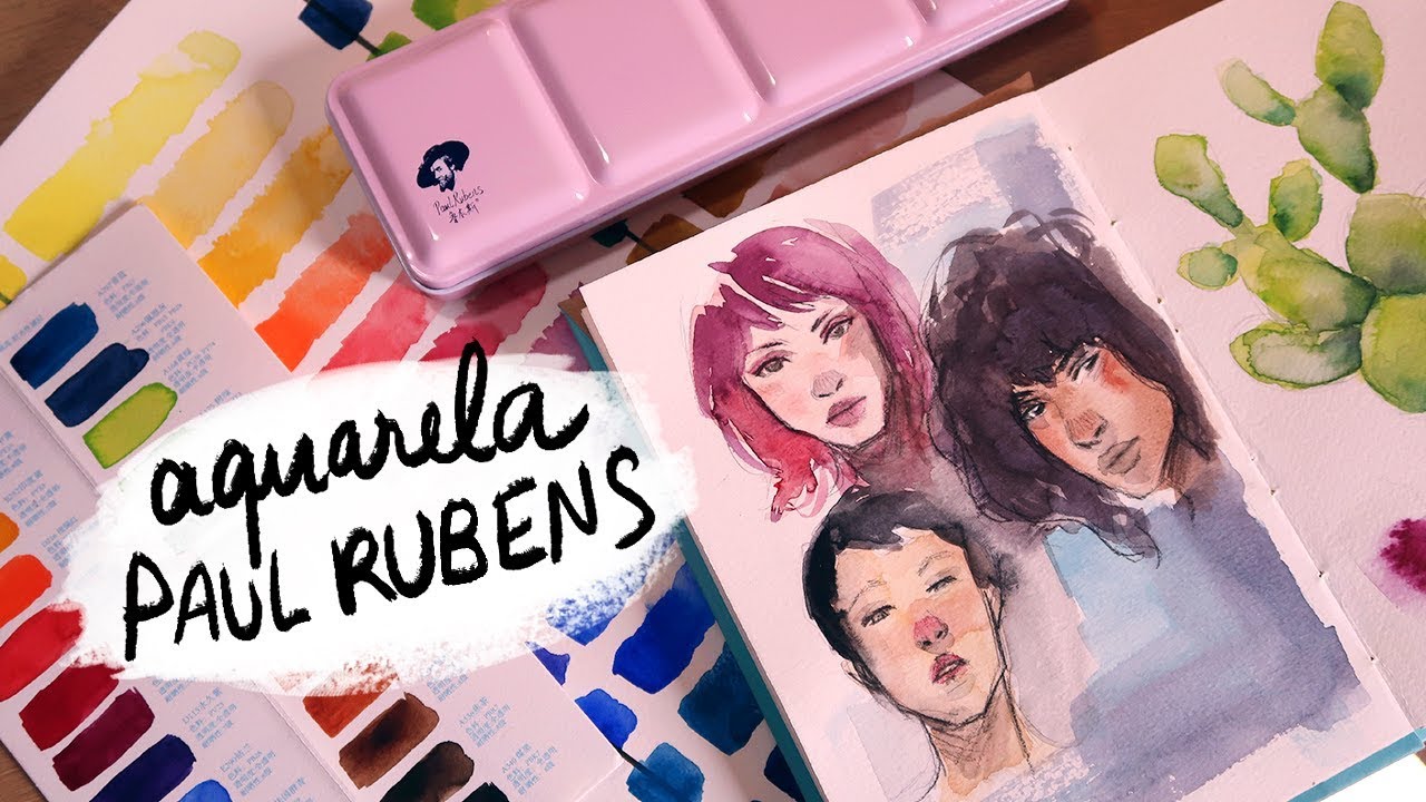 Testando Aquarela da Paul Rubens