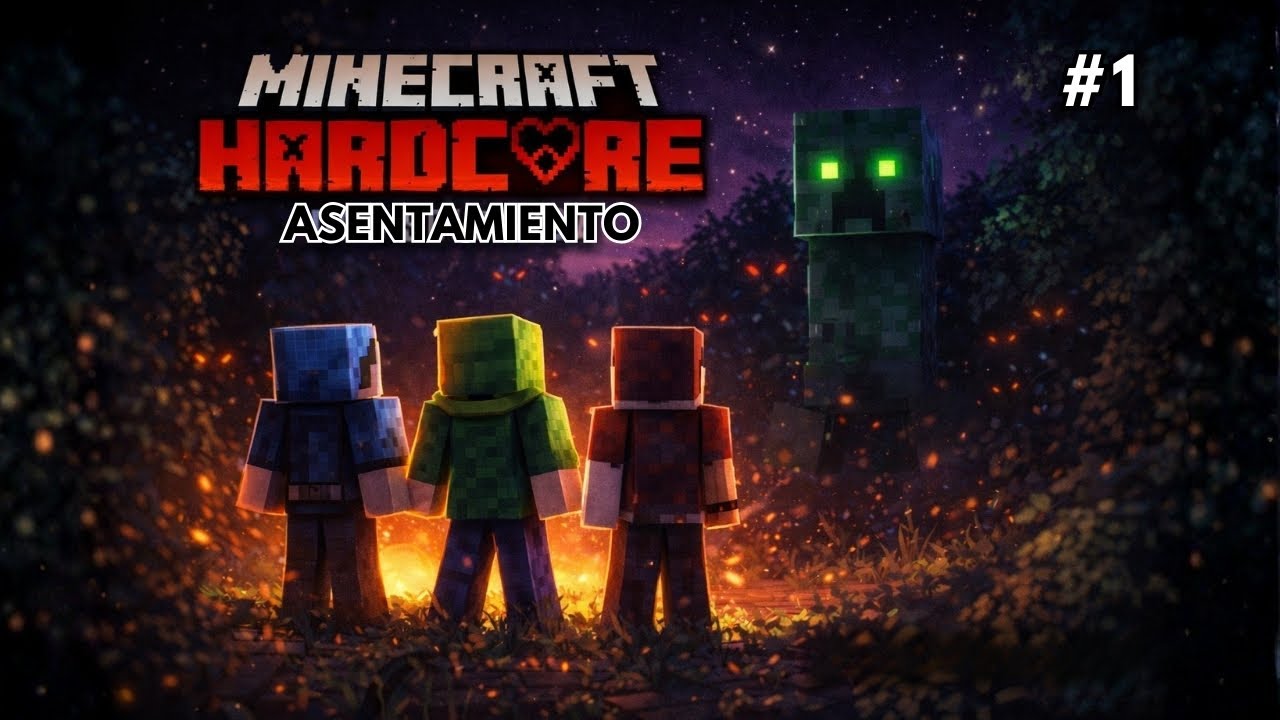 ASENTAMIENTO ☠  | 🧊Minecraft Hardcore con Amigos🔥 #1