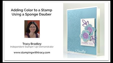 Adding Color to a Stamp Using a Sponge Dauber