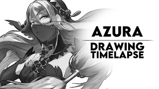 Azura Fire Emblem FEH - Drawing Time lapse