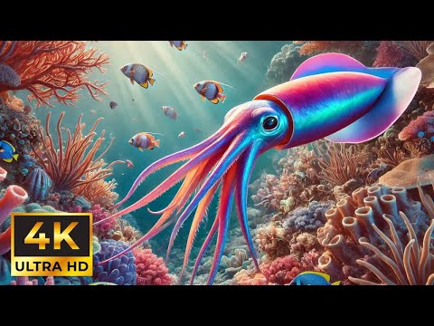 Coral Moonlight: Soothing Ocean Sounds for Restful Sleep 4K