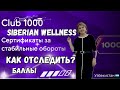 Клуб 1000 SIBERIAN WELLNESS. Как отследить накопленные баллы?