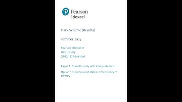 pearson edexcel a level history mark scheme paper 1 2024 9hi01e