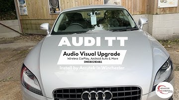 Audi TT Goes Wireless CarPlay, Rearview Camera DMX8021DABS #audi #carplay #caraudio