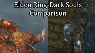 Comparing Elden Ring to Dark Souls: Item Dropped off a cliff