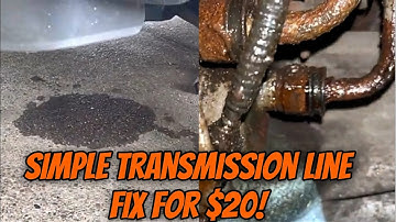 Saturn Vue Transmission $400 to $30 QUICK Line Leak Repair