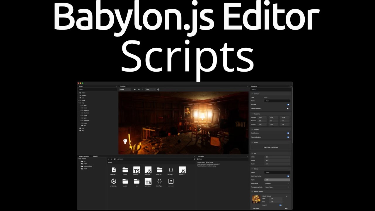 Babylon Script Editor Babylon Js V5 Creando Scripts para las Entidades - YouTube