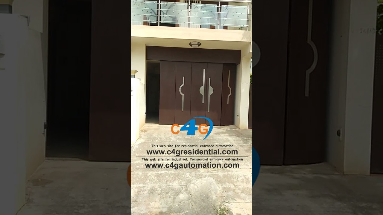 Automatic Sliding Sectional Garage Door | Curved Space Saving Remote Control Sliding Turning Door