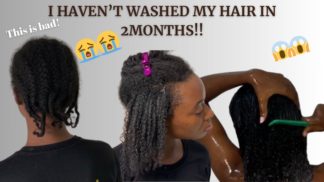 OMG !!😱 FIRST TIME WASHING MY HAIR IN 2MONTHS, BRAID TAKEDOWN, FULL WASH DAY ROUTINE, very detailed