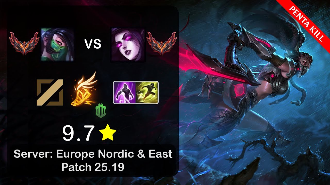 Akali Mid vs Morgana - EUNE GrandMaster - Patch 25.19