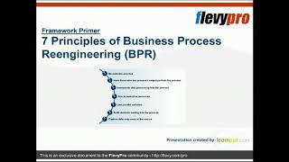 7 Principles of Business Process Reengineering (BPR)