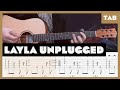 Eric clapton  layla unplugged acoustic  guitar tab  lesson  cover  tutorial  donner