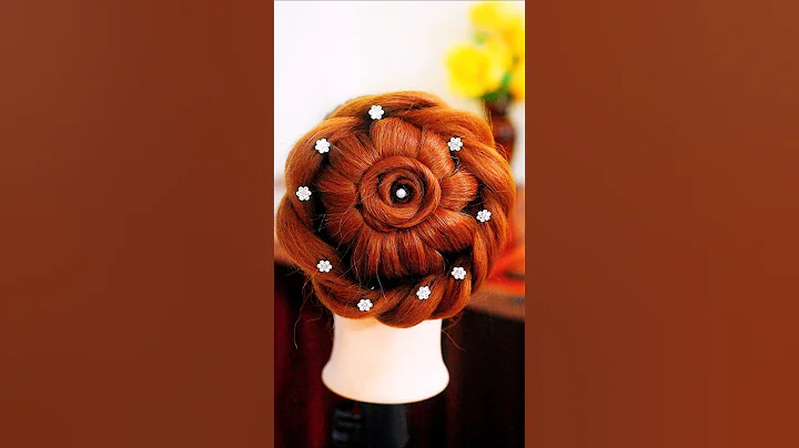 Super Quick Donut Ban Using a Hair Donut #bun #bunhairstyle #hairstyle #hairdo #hairtools #shorts