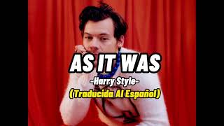 Harry Styles - As It Was (traducida al español)