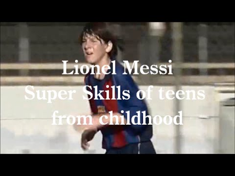 Lionel Messi Super Skills Of Teens From Childhood Hd メッシ 少年時代スーパープレイ集 Youtube