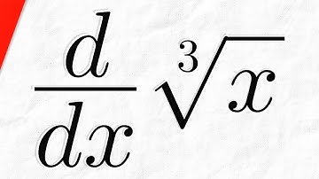 Derivative of Cube Root x | Calculus 1 Exercises