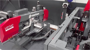 Voortman VB Standard | i-profile with multiple cut-to-length products and automatic outfeed