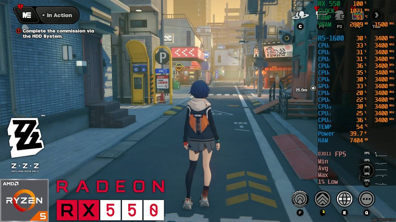 Zenless Zone Zero | RX 550 4GB | Ryzen 5 1600 - YouTube