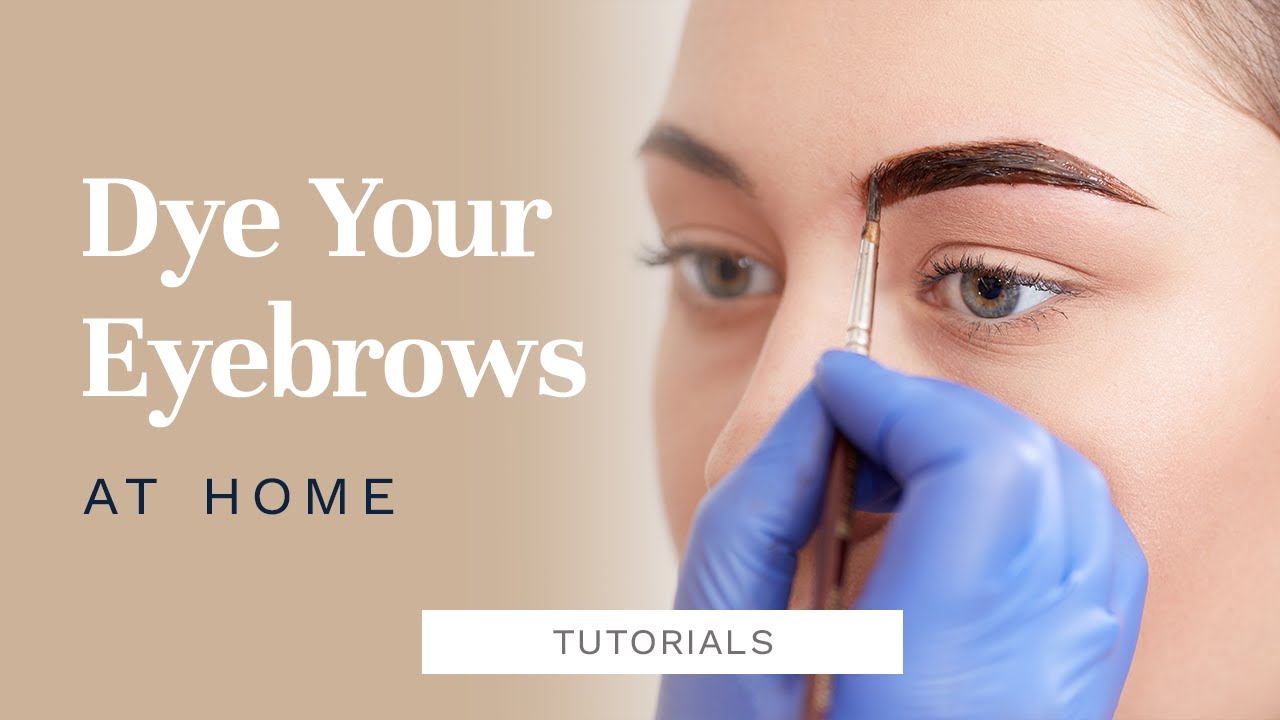 HOW TO DYE YOUR EYEBROWS AT HOME EYEBROW HACK YouTube