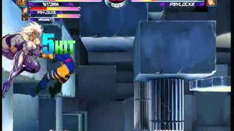 MvC2: Storm Flying Screen Side to Side Tour of Abyss Stage